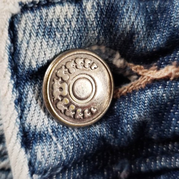 &sqin Brand distressed look/acid wash denim skinny jeans, mild stretch, size 27" - Picture 8 of 9